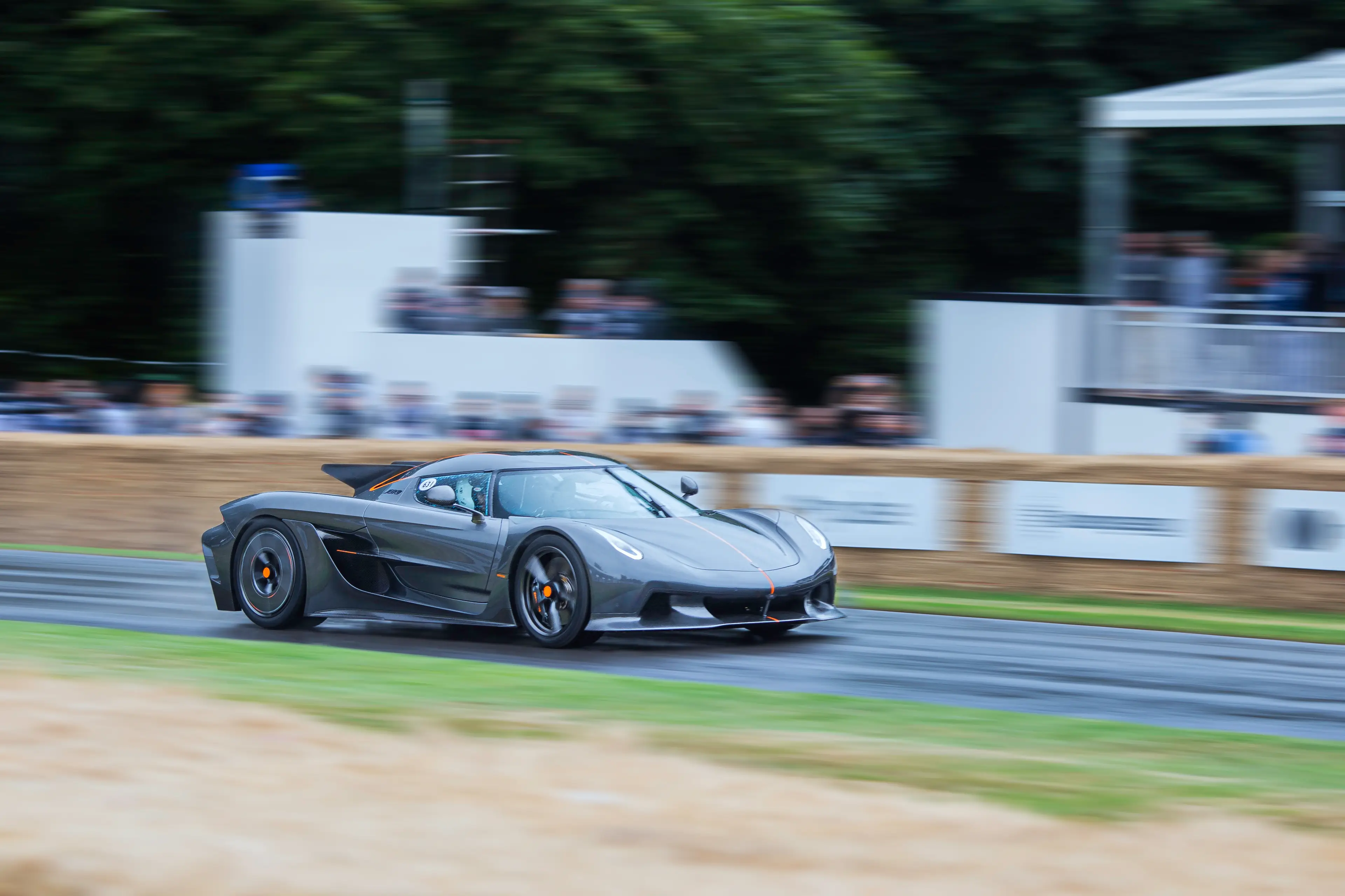 The Koenigsegg Jesko Absolut in action. (Martyn Lucy/Getty Images)