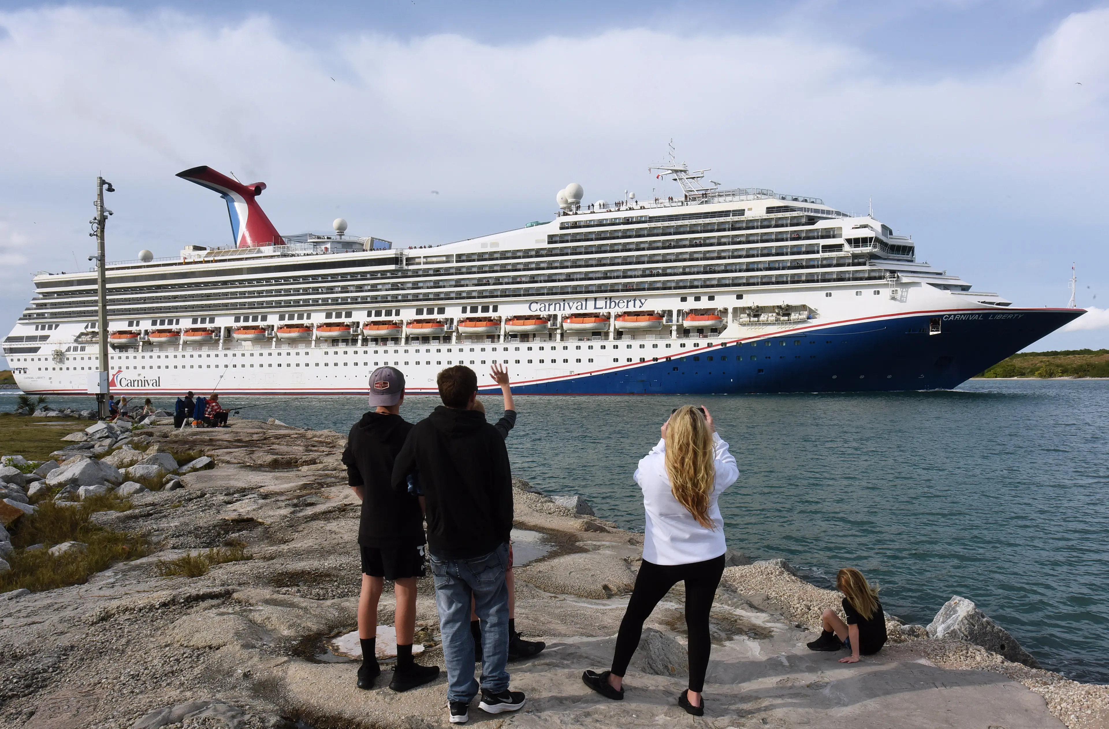The Carnival Liberty which was the ship on which the woman left her curtains open (Paul Hennessy/SOPA Images/LightRocket via Getty Images)