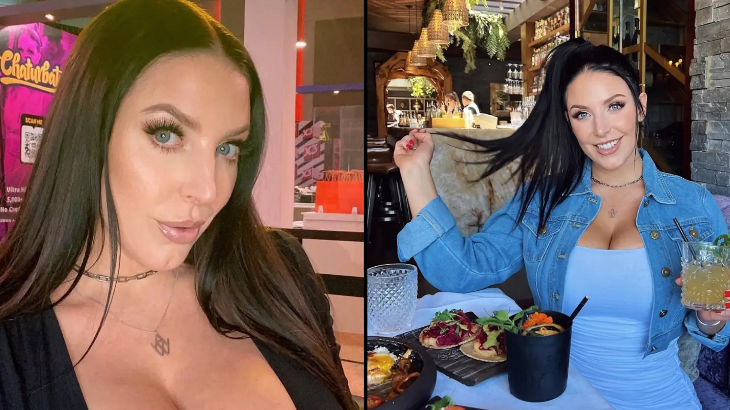 Angela White tells unbelievable story about having identical twins at completely different times