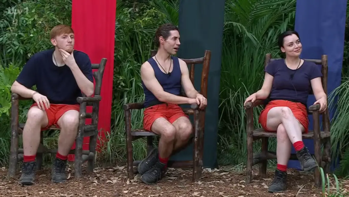 Ginge, Tom and Shona made up the final three. (ITV)