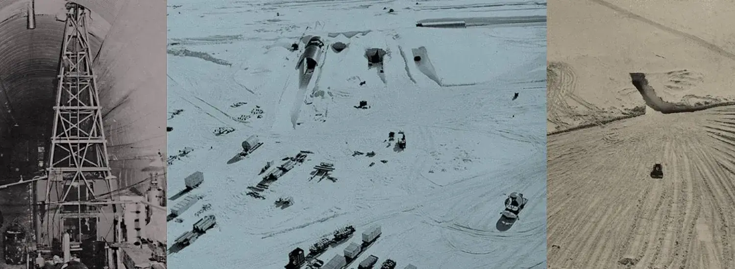 The construction stage of Camp Century (NASA)