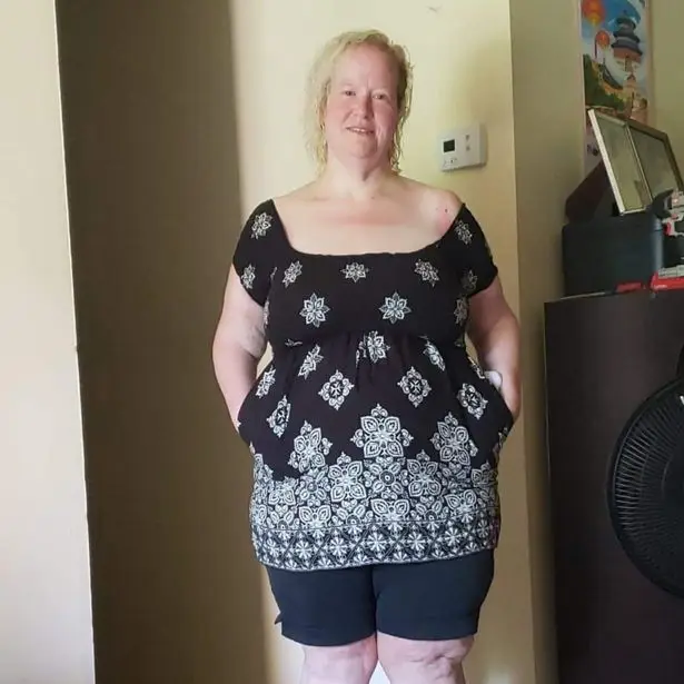 Tamy has lost a lot of weight.