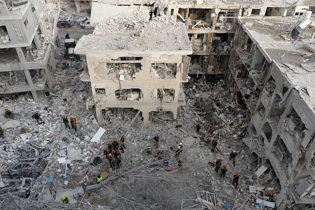 The aftermath of the Iran missile strikes in Israeli (Amir Levy/Getty Images)