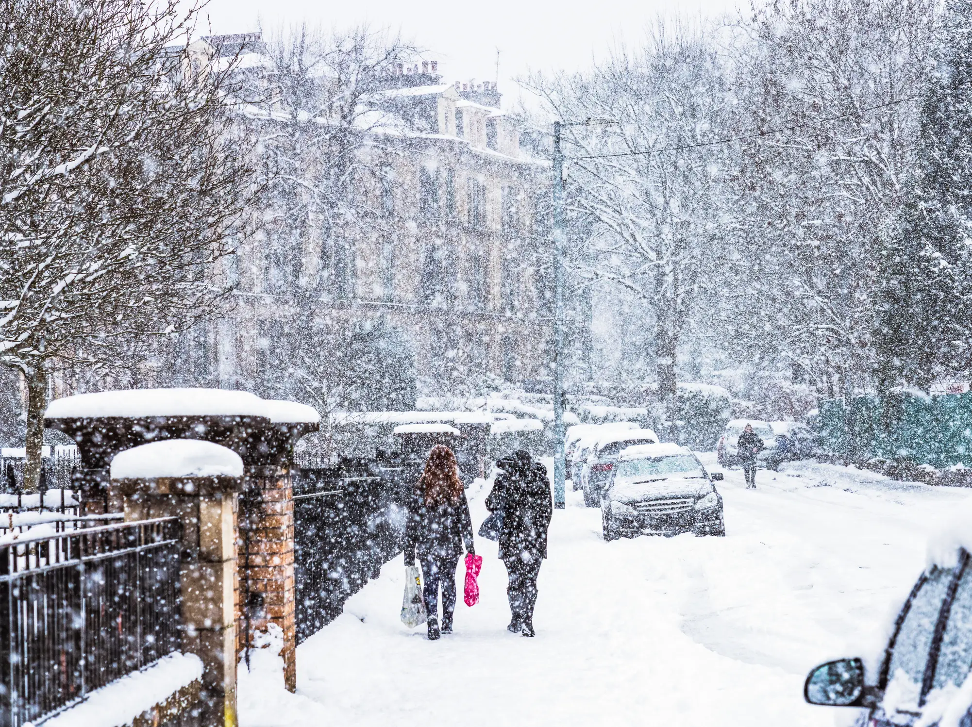 The UK has been hit by a 'cold plunge of Arctic air'.