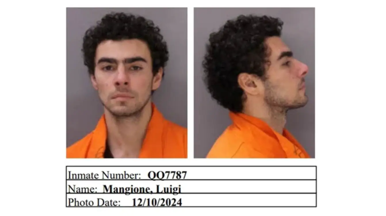 Luigi Mangione has been charged with the murder of UnitedHealthcare CEO, Brian Thompson (Pennsylvania Dept of Corrections)