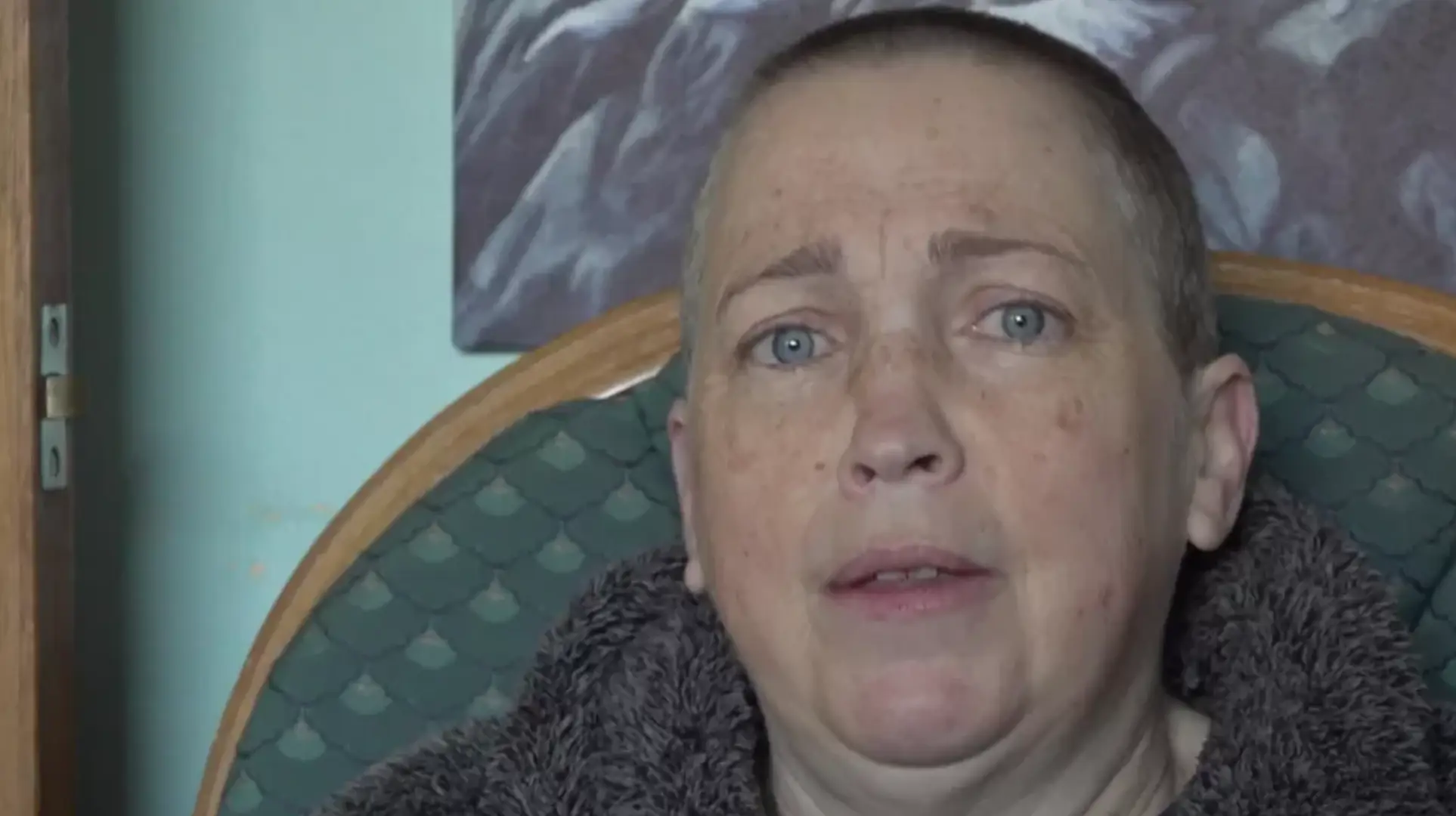 Sharon said she's so cold she's reached the 'hypothermic stage.'