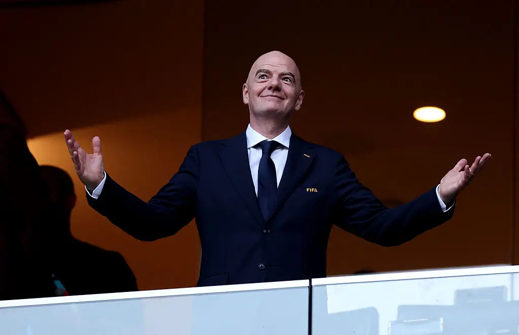 FIFA president Gianni Infantino has already faced some backlash for his calls at this World Cup (Carl Recine/Getty Images)