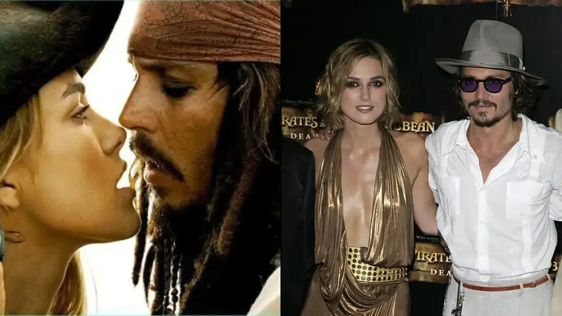 Johnny Depp opened up about 'awkward' on-screen kiss with Keira Knightley due to massive age gap