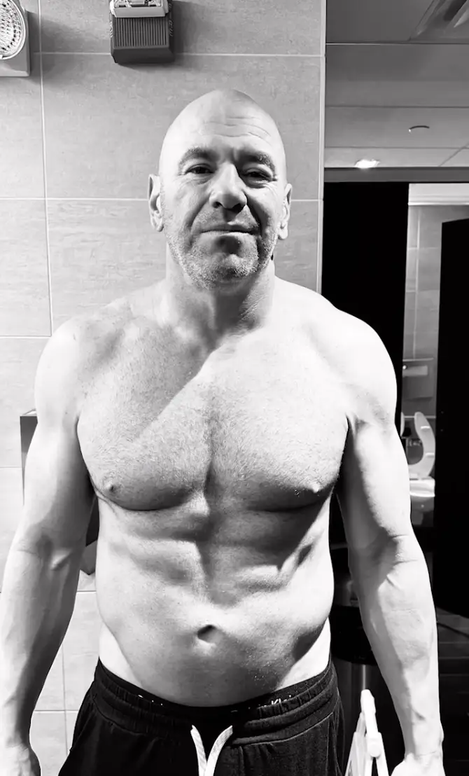 Dana White shared some before and after snaps following his 86-hour water fast (Instagram/@danawhite)