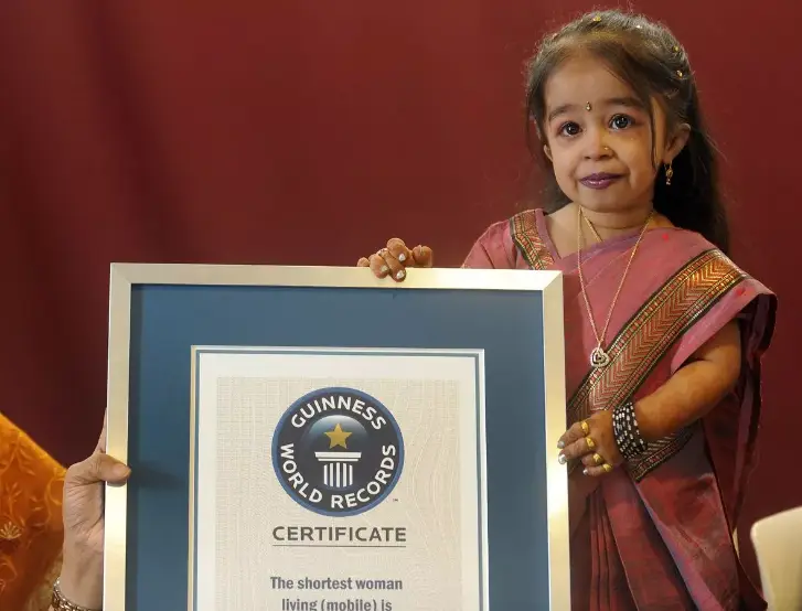 Jyoti is just over two feet tall. (AFP via Getty Images)