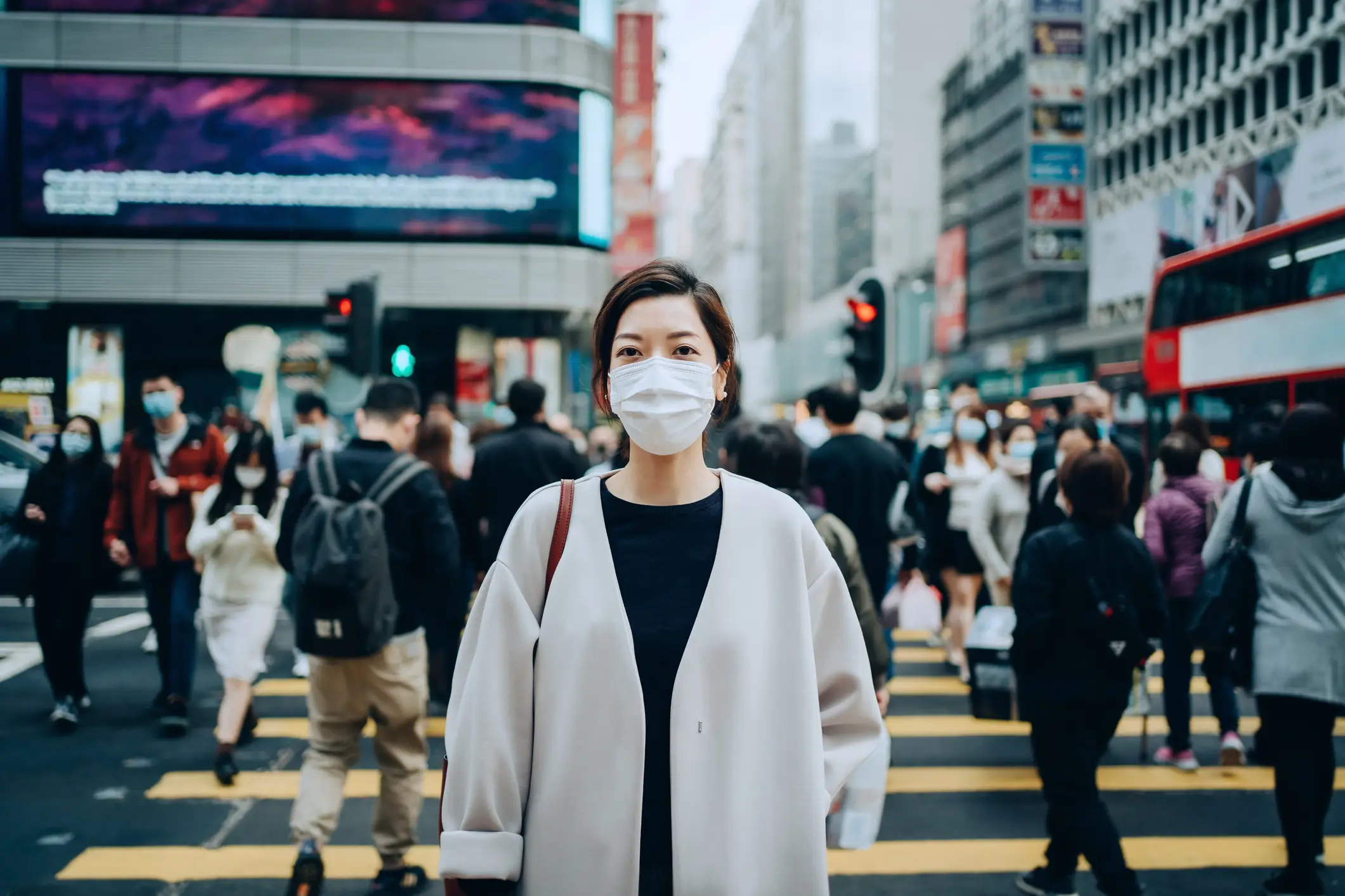 The UKHSA is urging people to wear masks this winter (Getty Stock)