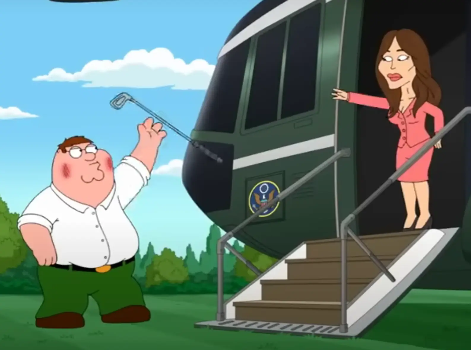 Melania Trump's dislike of her husband is a popular joke in the US (Disney)