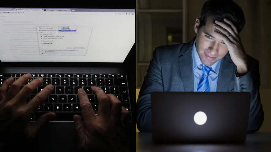 Internet users are realising they've not been fully wiping their search history when deleting it