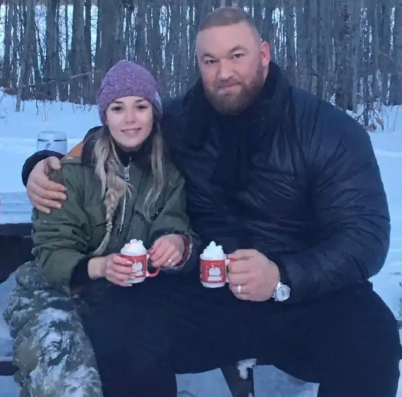 A mug looks miniscule in the Mountain's hands!