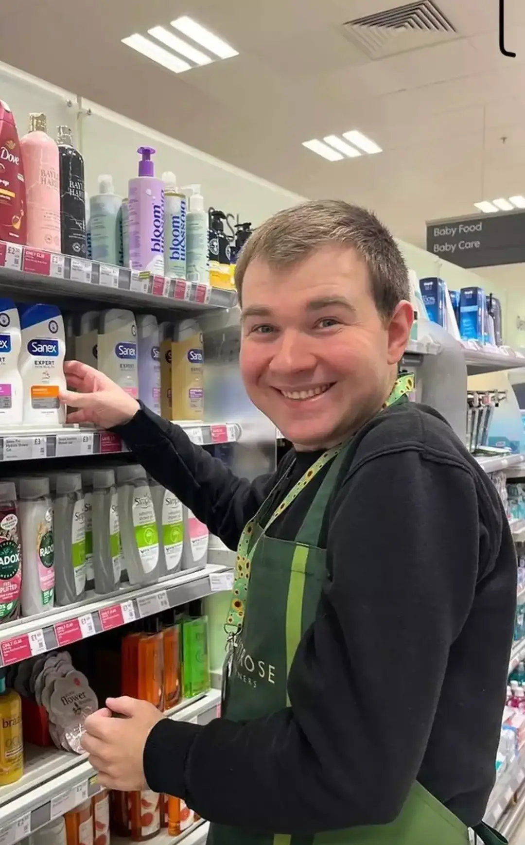 Tom has limited communication abilities and worked as a volunteer for four years (Family Handout)