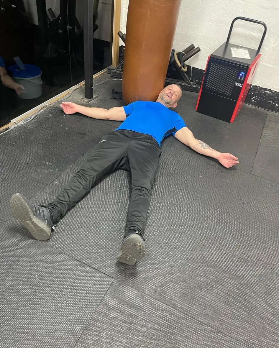 Colbran after circuit training a few weeks ago.