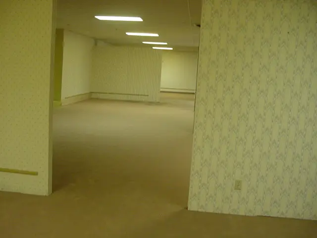 The original 'backrooms' trend which spawned a viral internet theory (4Chan)