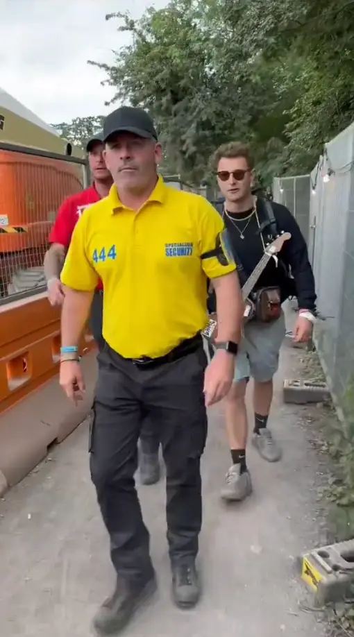 He claims he 'blagged' his way in. (X/@LiamCmusic_)