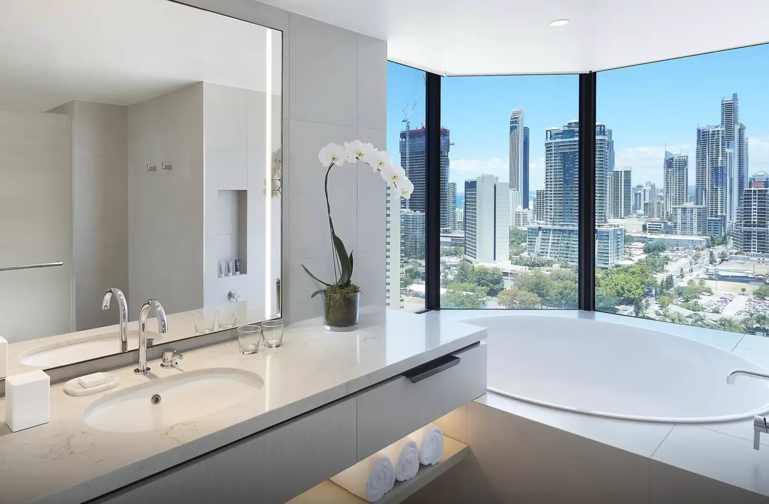 That's got to be better than the view from the Dunny. (Marriott hotels)