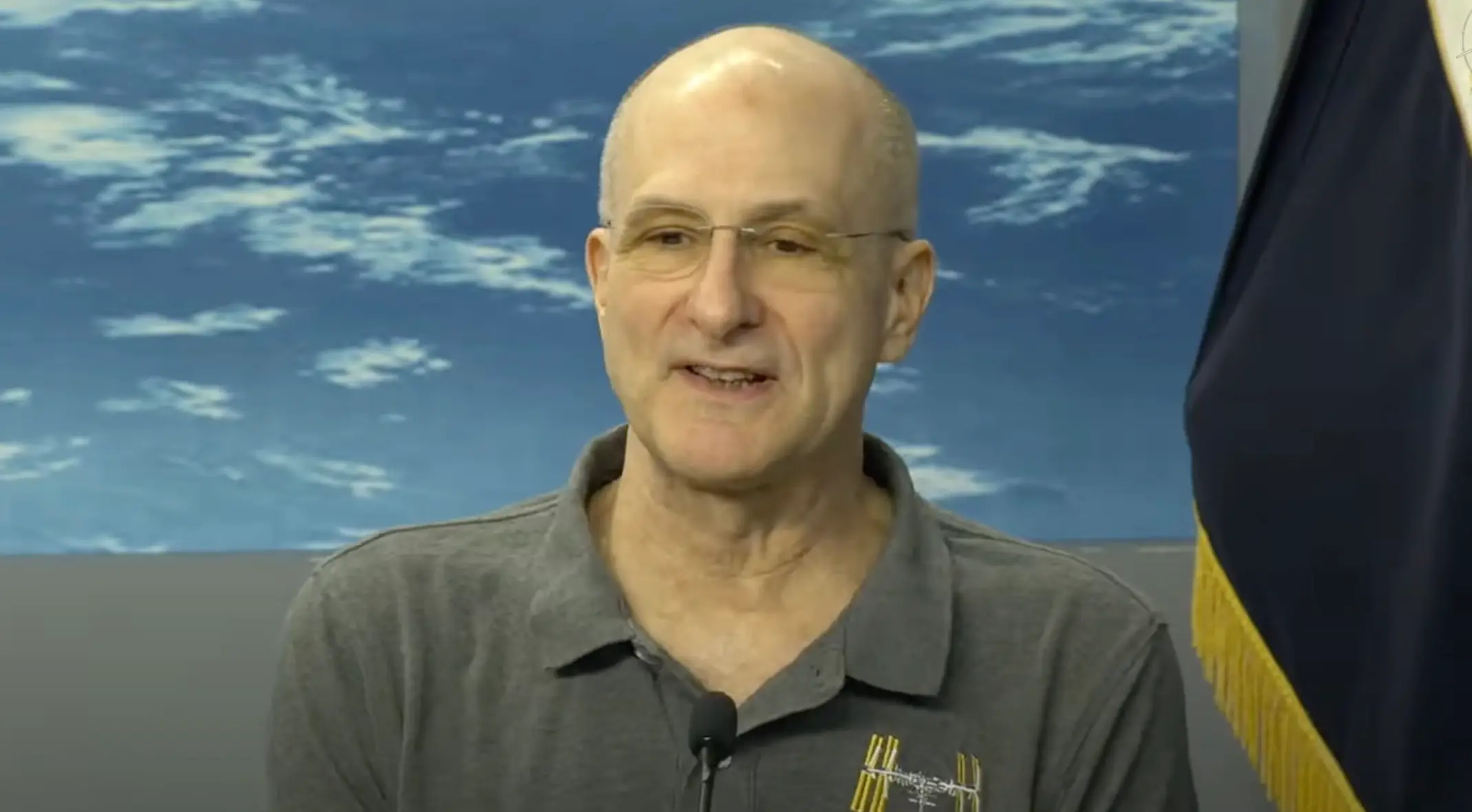 The 70-year-old revealed he spewed up after touching back down on Earth (NASA)