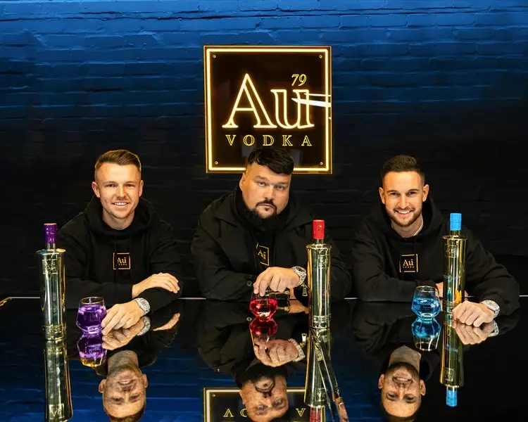 Charlie Morgan (left) is now worth £40 million thanks to his vodka company.