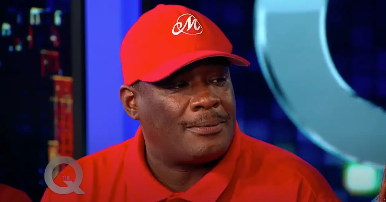 Mykal Coles being interviewed by Fox 29's Quincy Harris.