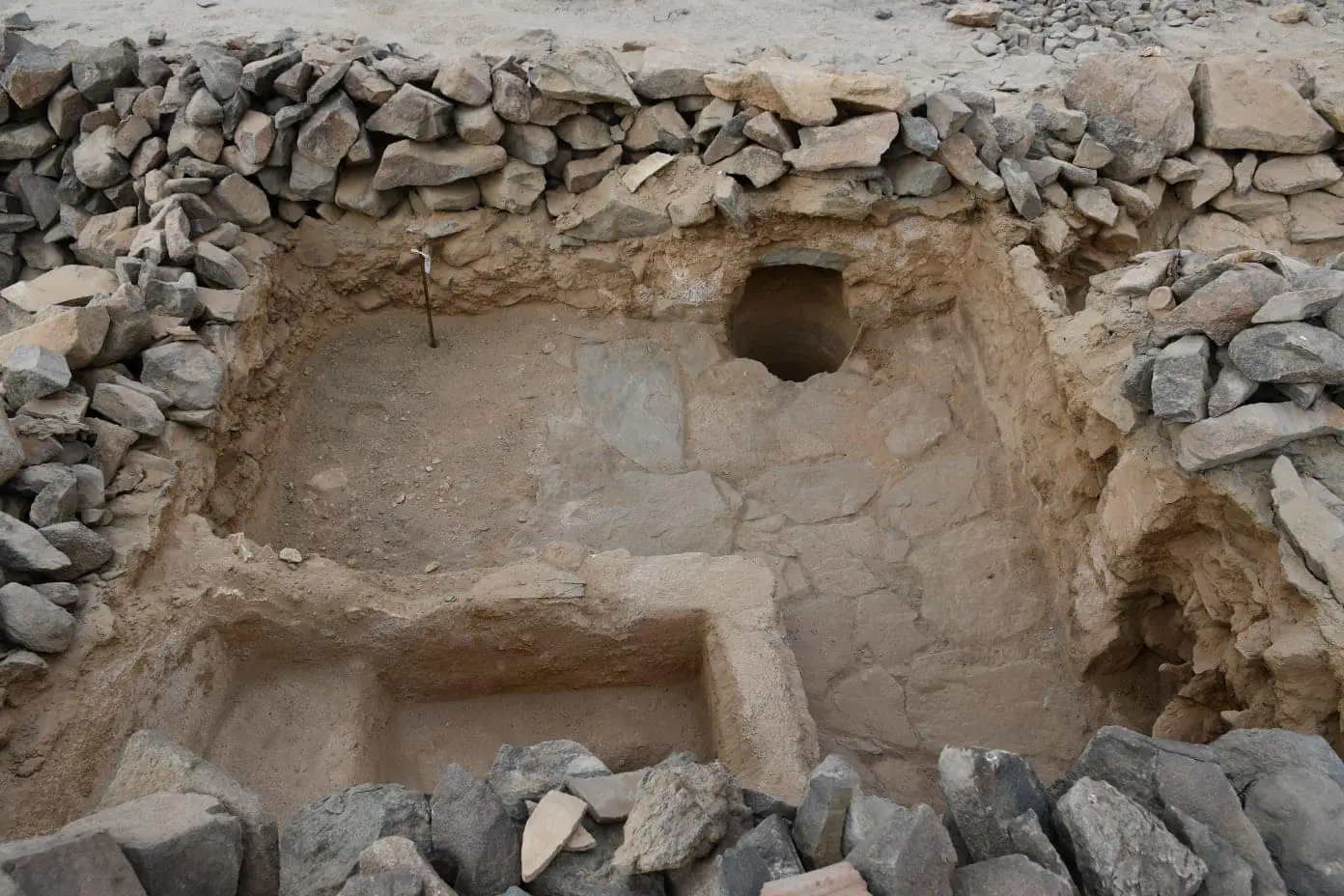 Part of the uncovered mining complex (Ministry of Tourism and Antiquities)
