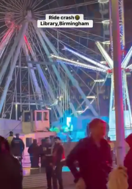 The incident took place at a Birmingham Christmas fairground (Facebook/Mr Explorer)