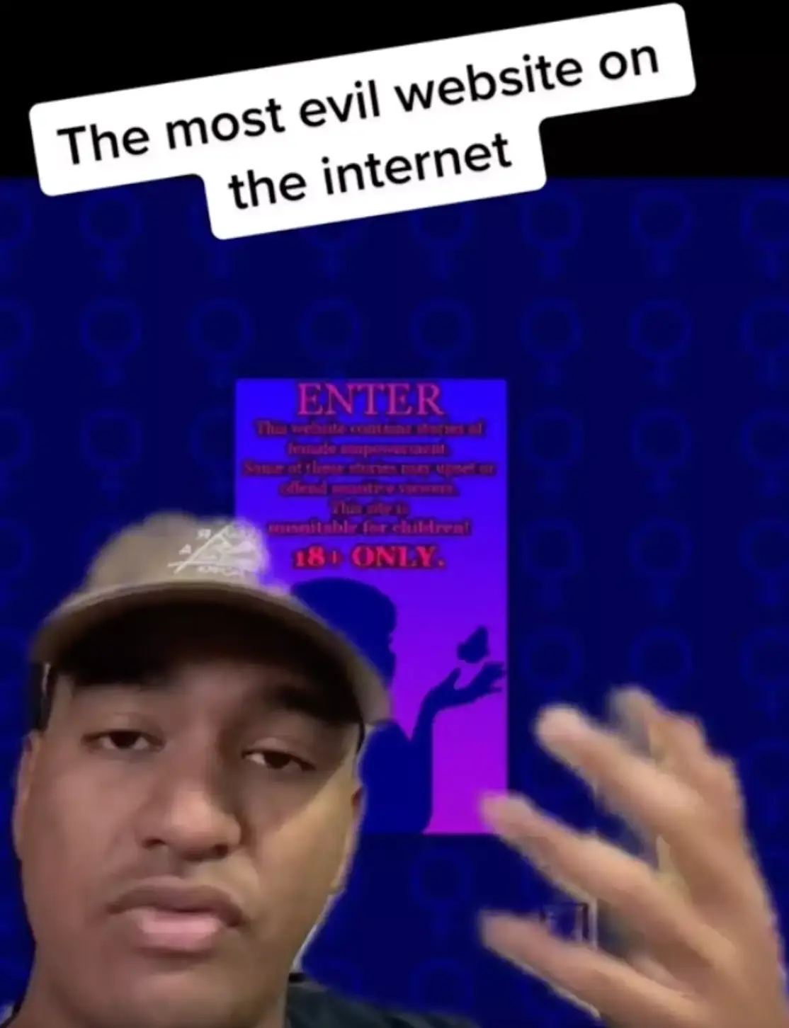 You should avoid the website at all costs (TikTok/@sp0uk_)