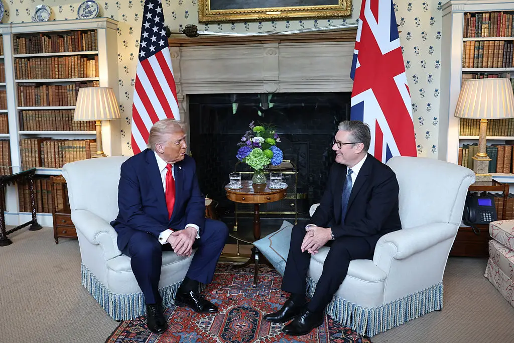 Trump and Starmer's meeting definitely went better than the helicopter trip (Anna Moneymaker/Getty Images)