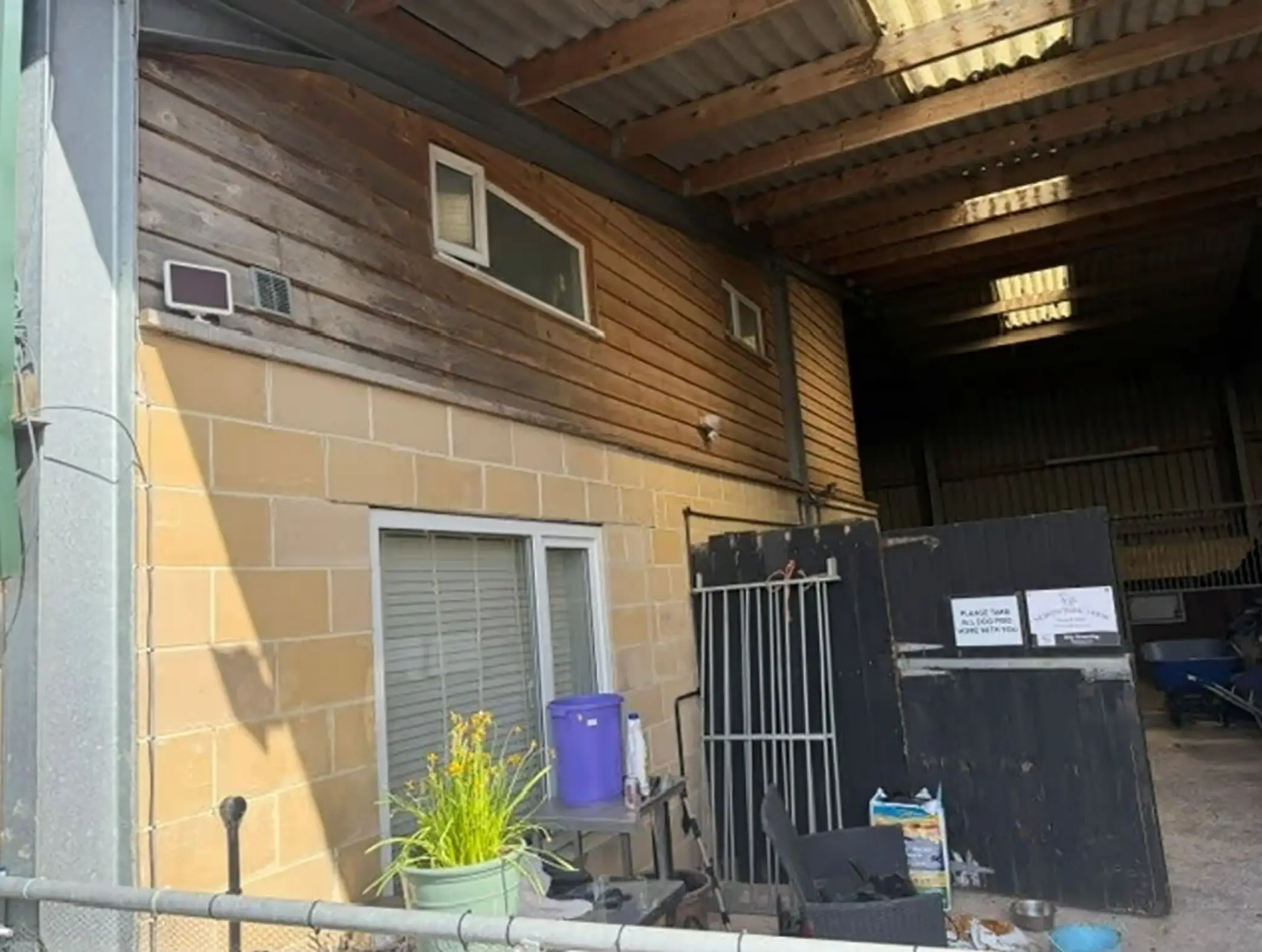 Helen Lowe said she built the structure to be able to tend to her lambs (Derbyshire Dales District Council)