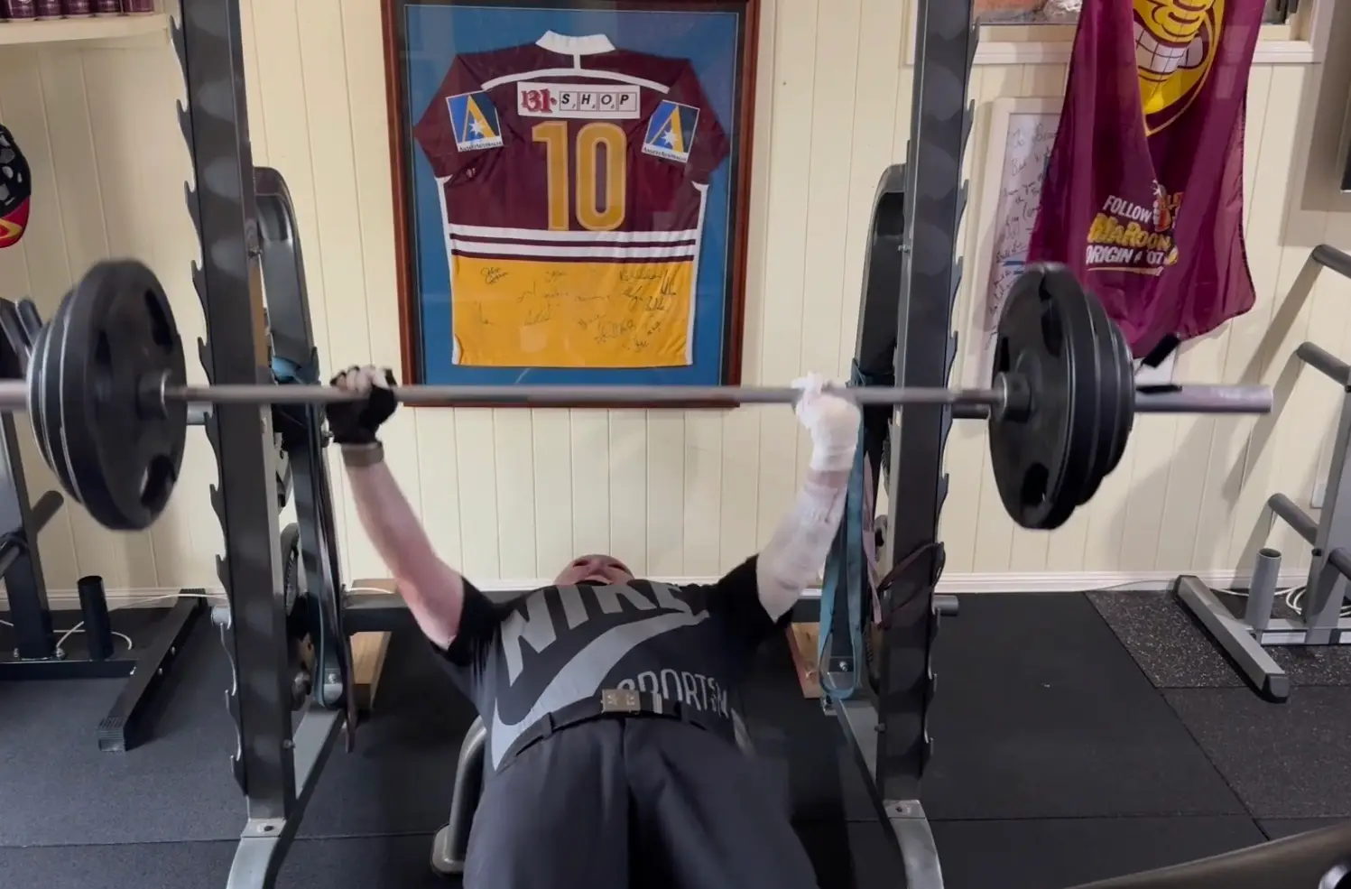 He is now a motivational speaker and keen powerlifter (Instagram/@itsdeanclifford)