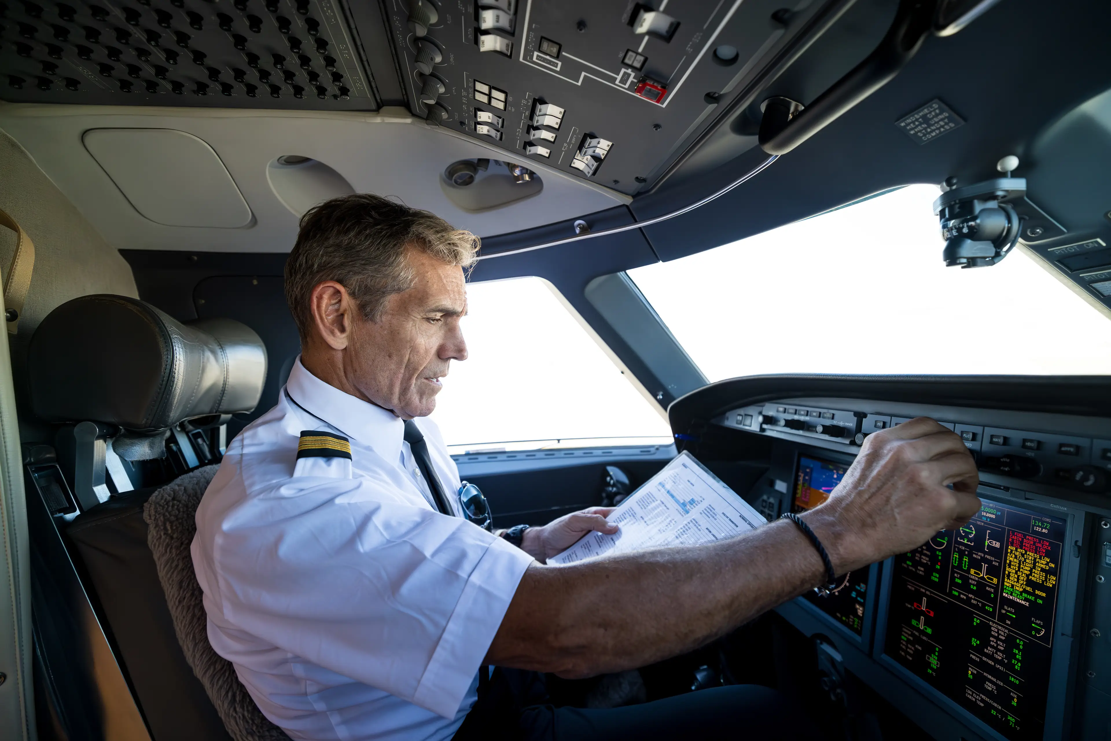 "This is your Captain speaking, I don't have anything specific to say but I like that you're hanging on my every word." (Getty Stock Photo)