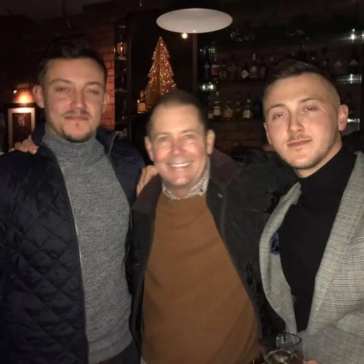 Paul with his eldest two sons (Facebook)