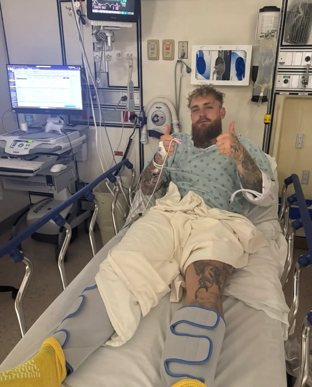 Jake Paul has provided a health update online (Instagram/@jakepaul)