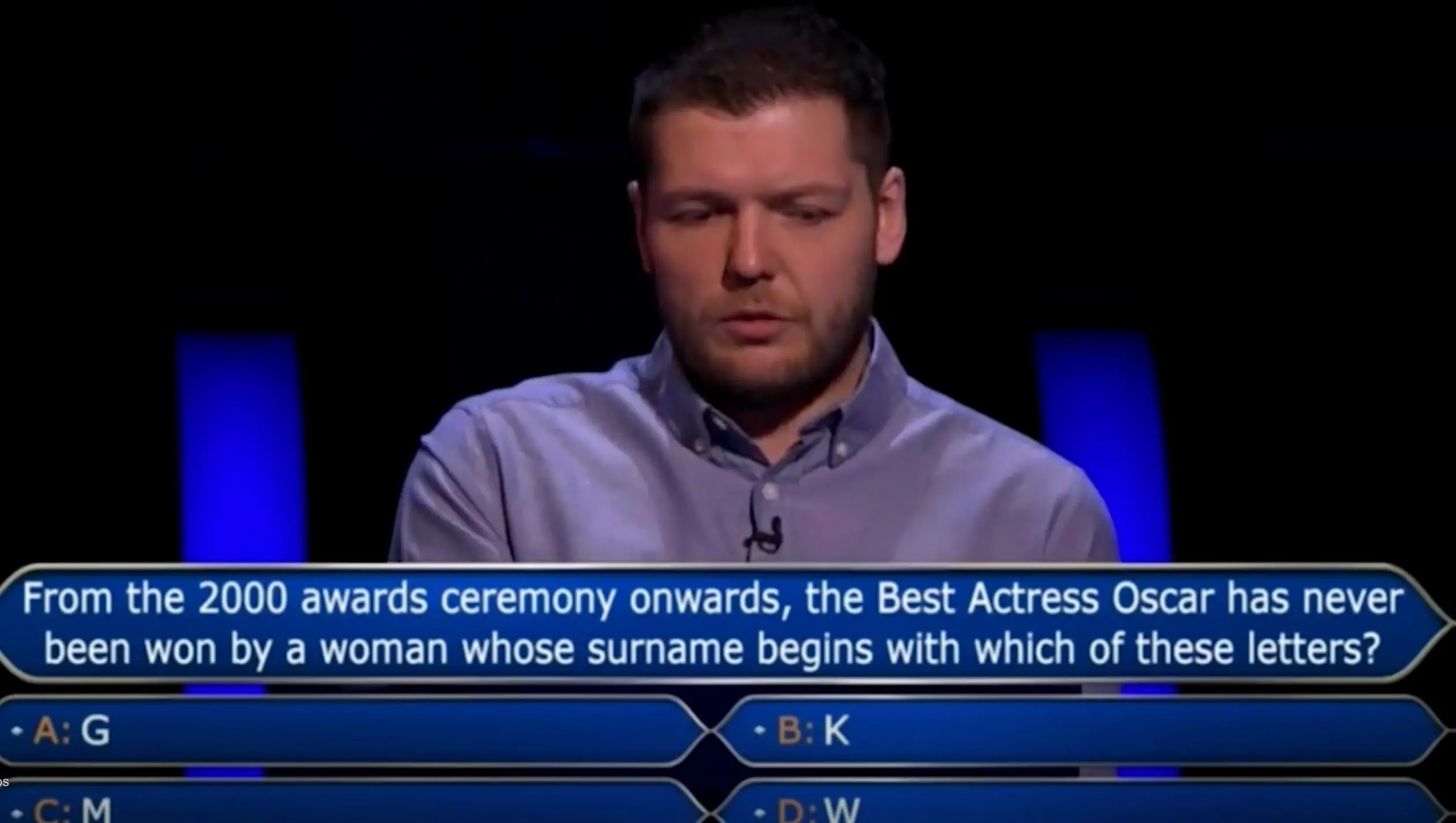 The question left Bunn - and many others - scratching their heads. (ITV)