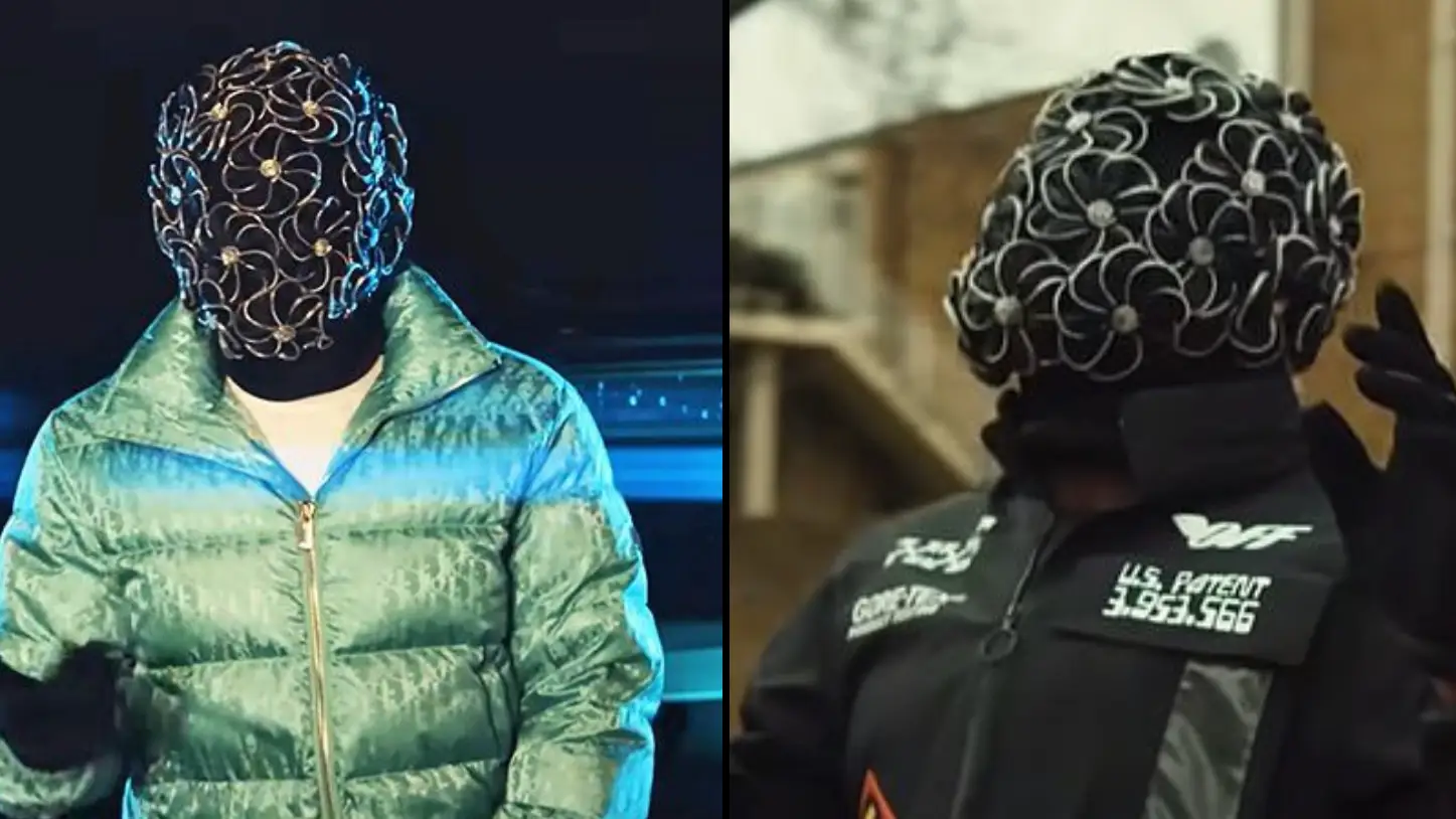 Fans think they know identity of masked rapper who claims to be Premier League footballer