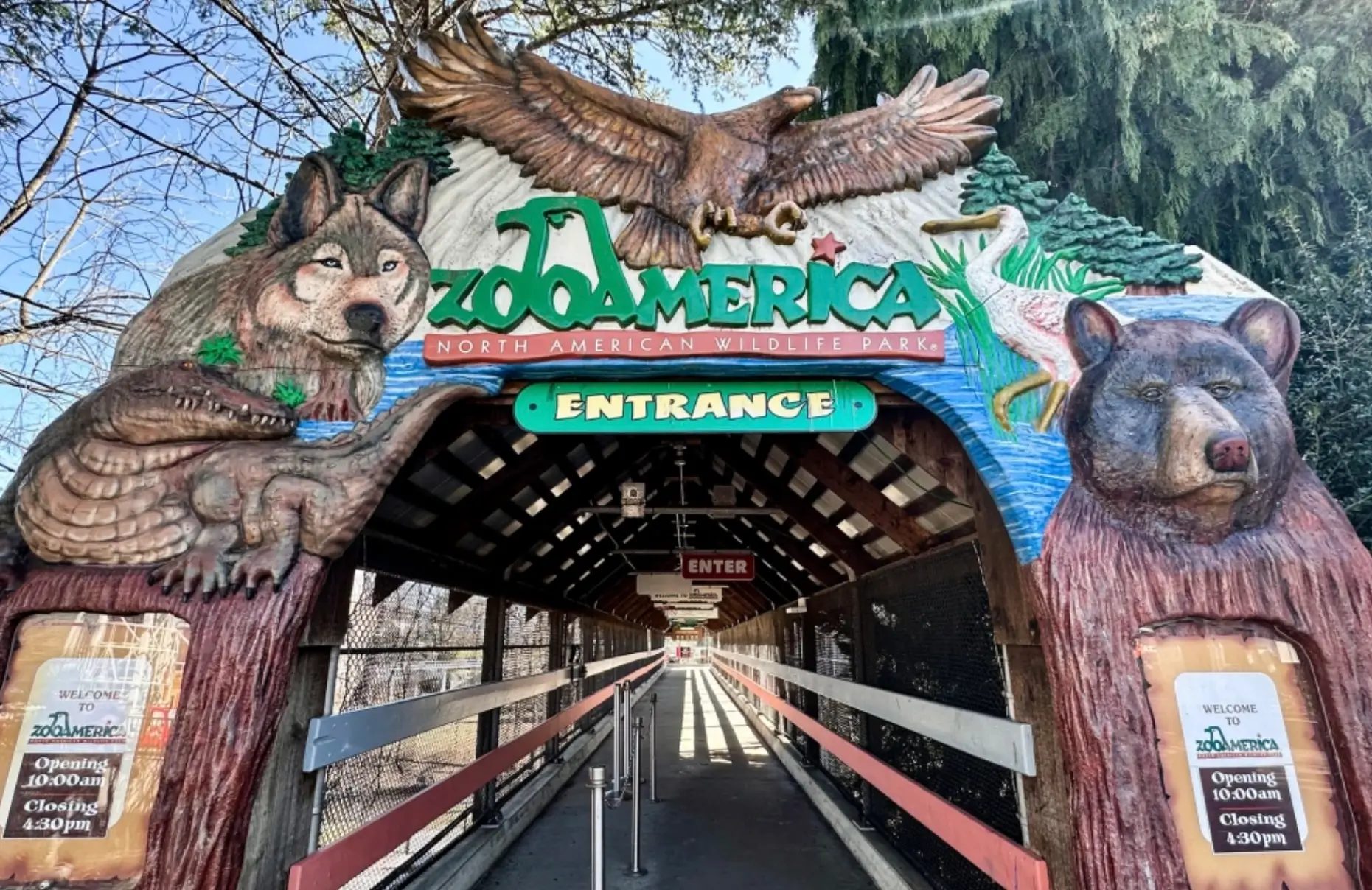 The zoo said that bystanders intervened to help the toddler (Zoo America)