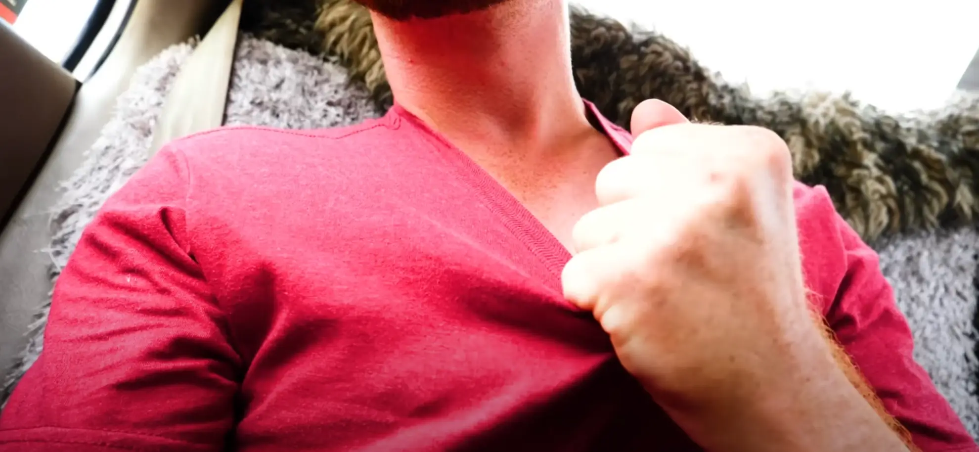 He was man-handled by someone in Chad (YouTube/Drew Binsky)