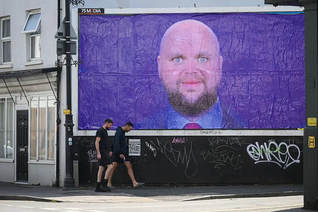 Not everyone is happy with the Vance family being in the UK (Leon Neal/Getty Images)