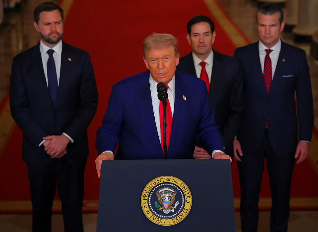 Trump addressed the US following their bombing of Iran (Carlos Barria - Pool/Getty Images)