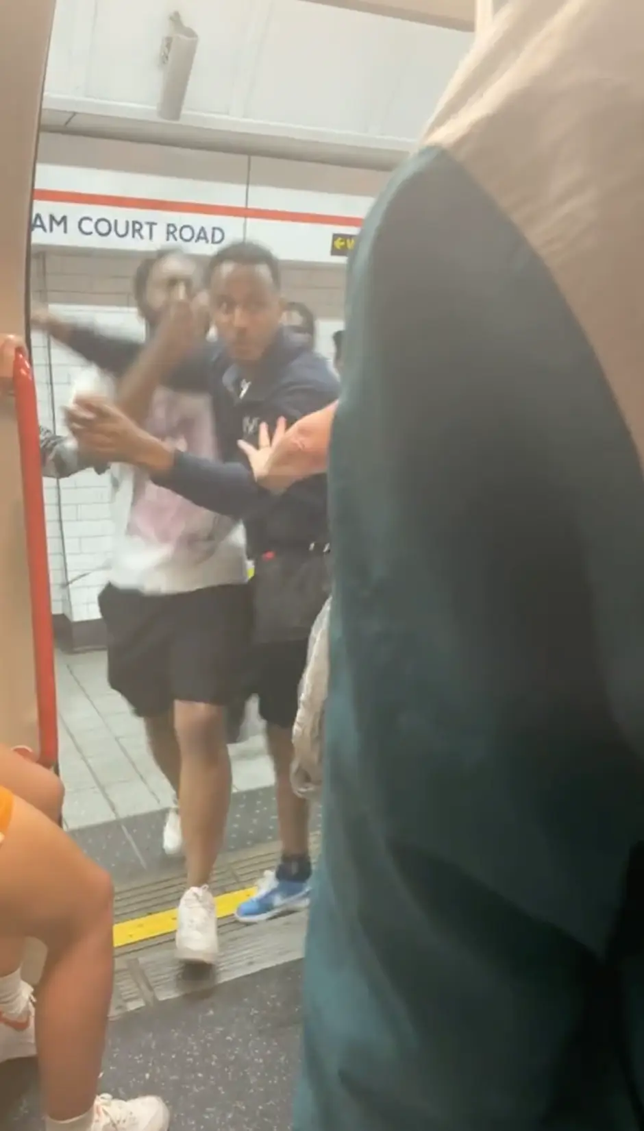 A female passenger soon decided that enough is enough and pushed them out.