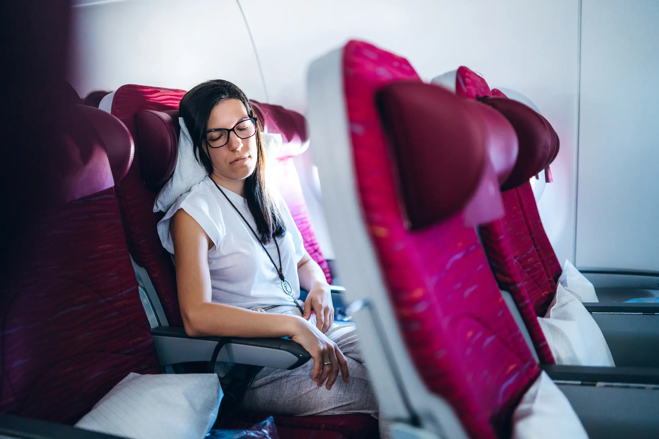 People often take pillows on their flights (Getty Stock Images)