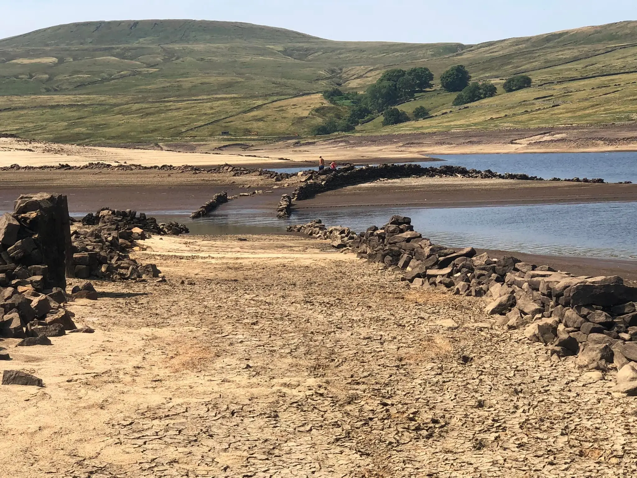 The water levels are seriously low just now.