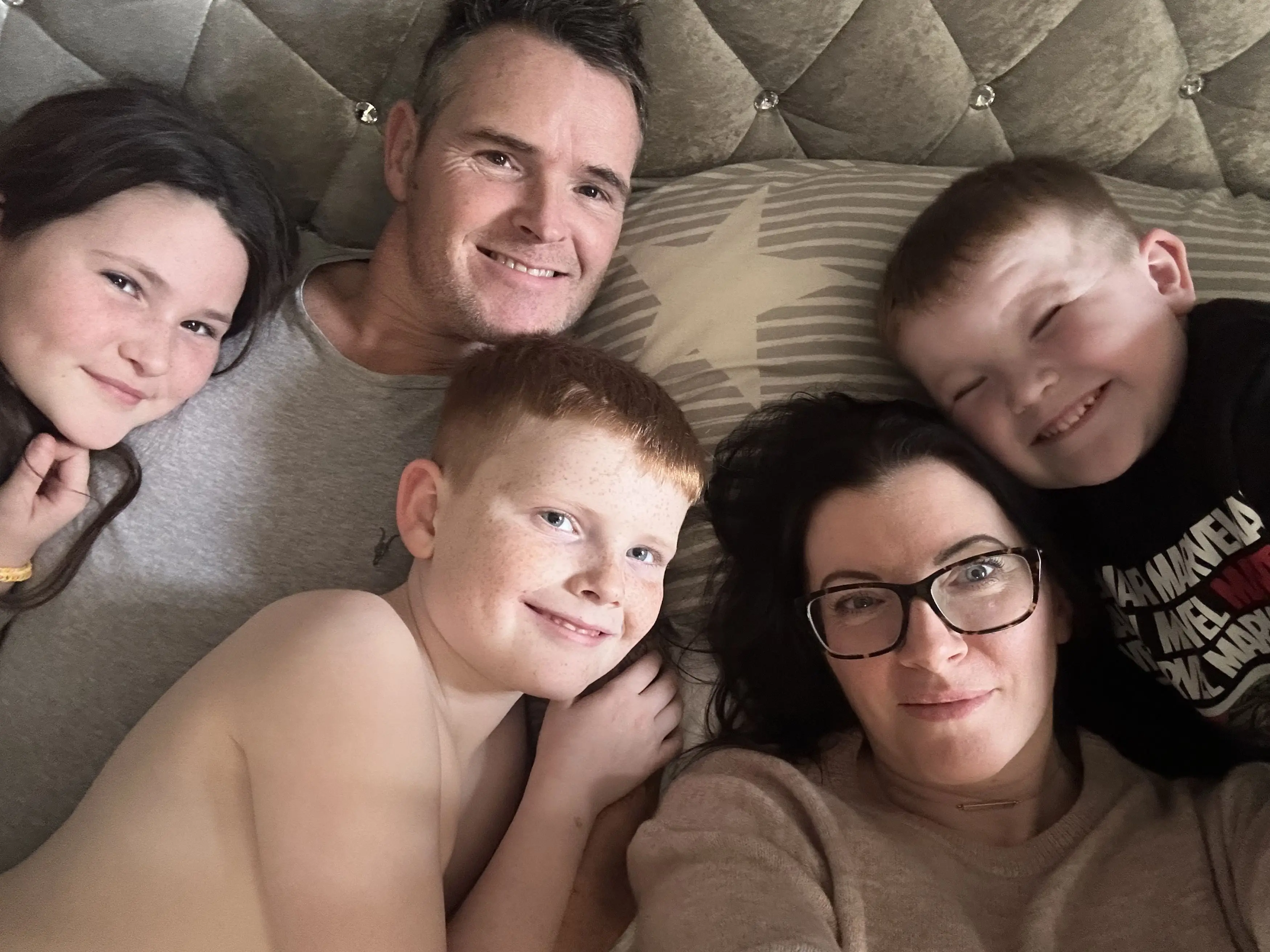 The mum-of-three is grateful that she was diagnosed with the disease (Kennedy News and Media)