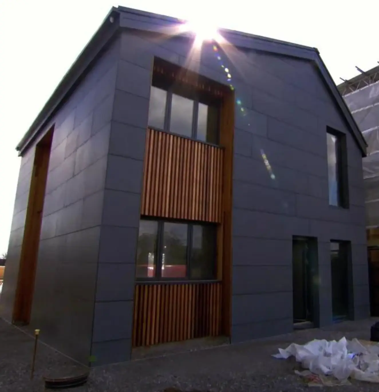 One of the houses on show on the street.