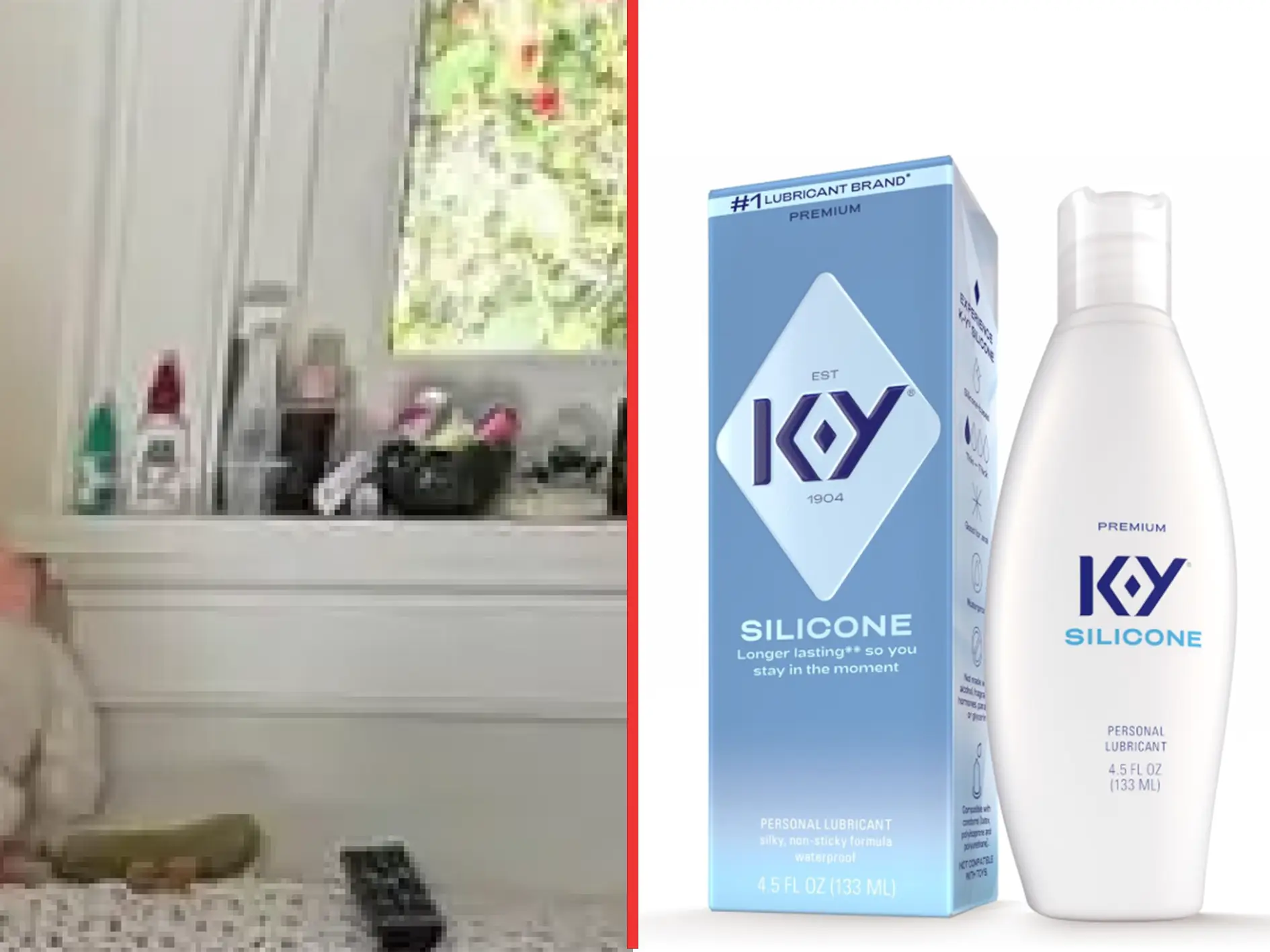 People reckoned the product was K-Y silicone lubricant (Instagram/@selenagomez/K-Y/Amazon)