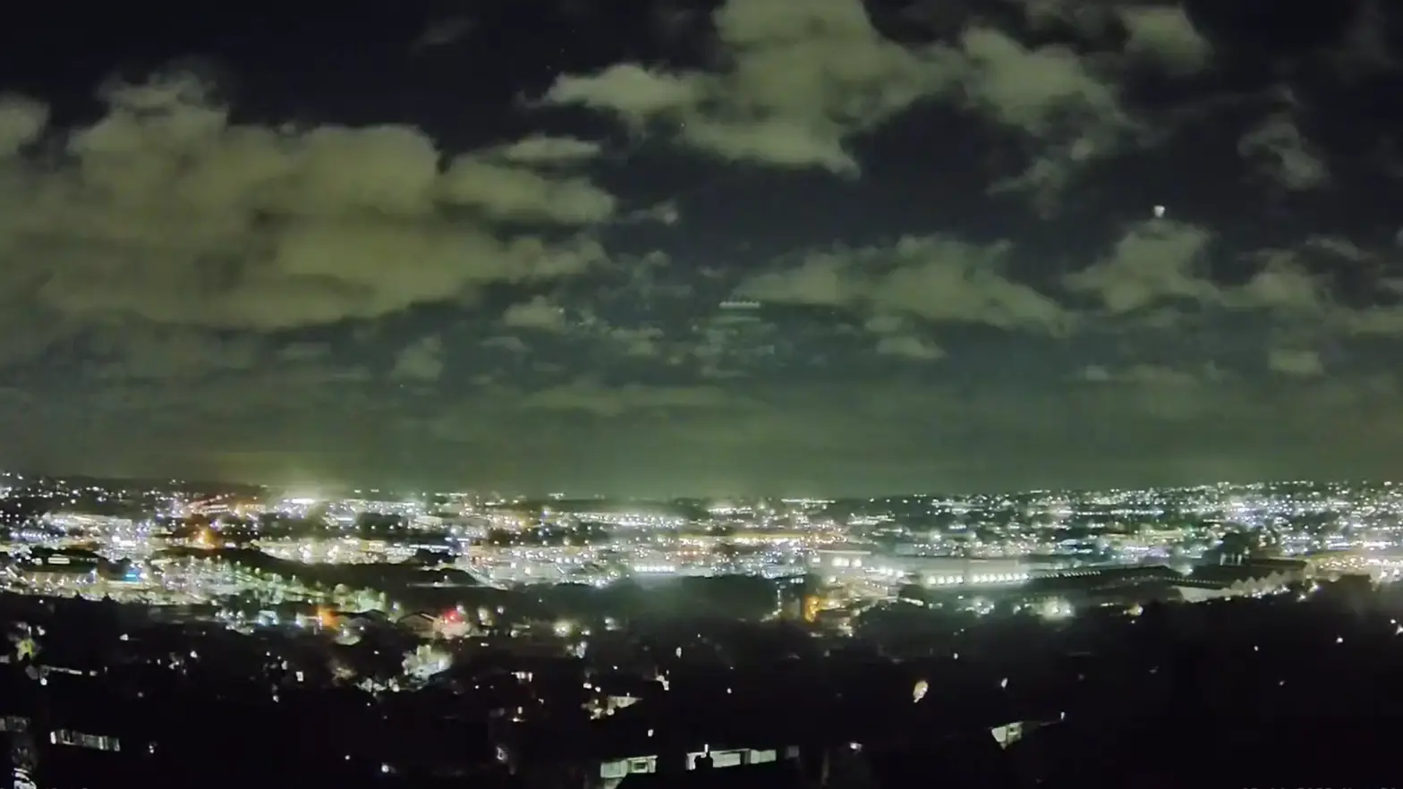 The meteor was also spotted over the skies of Sheffield.