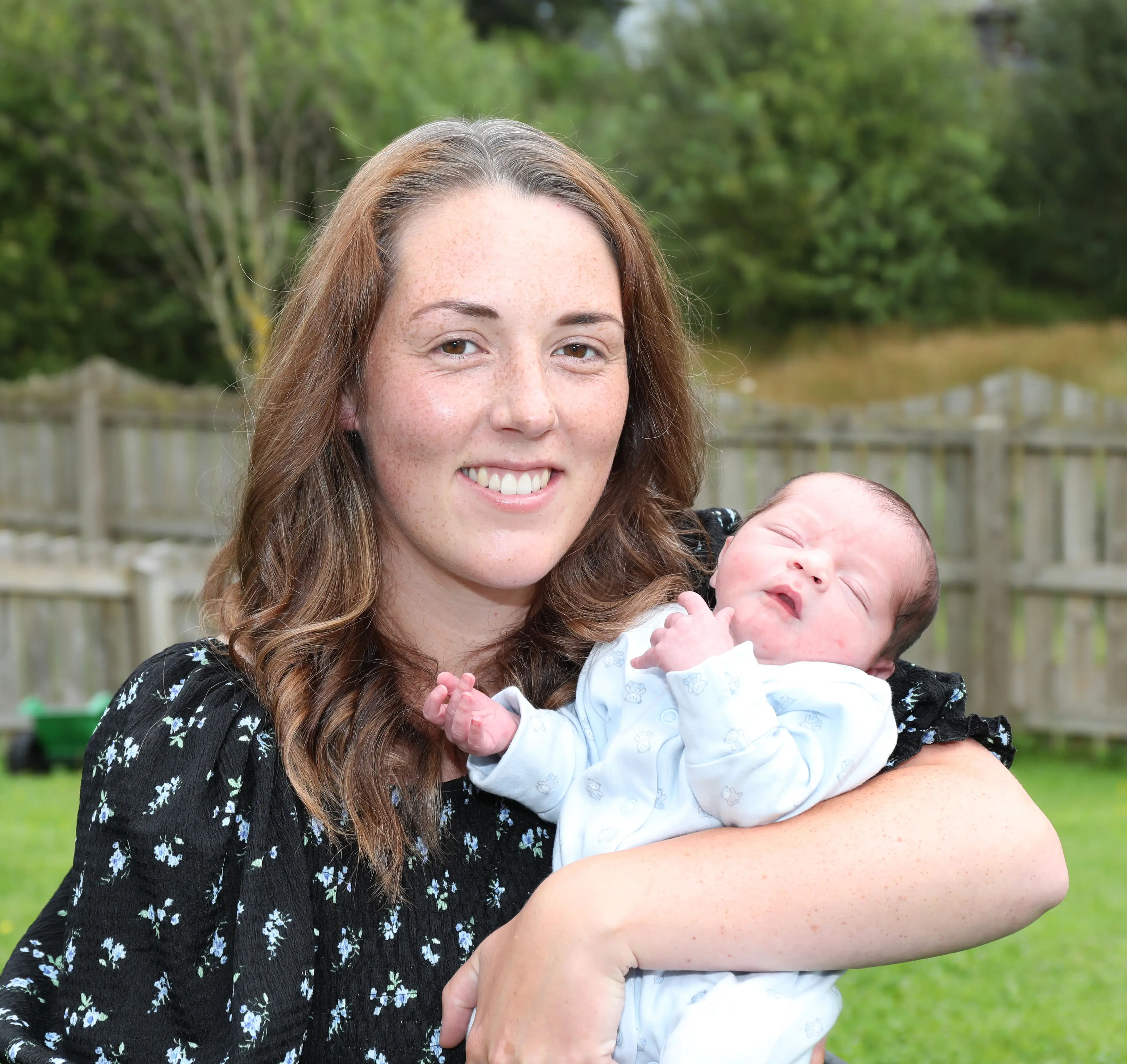 Mum Kate MacMillan had attended a festival in the Scottish Highlands while heavily pregnant. (Peter Jolly)