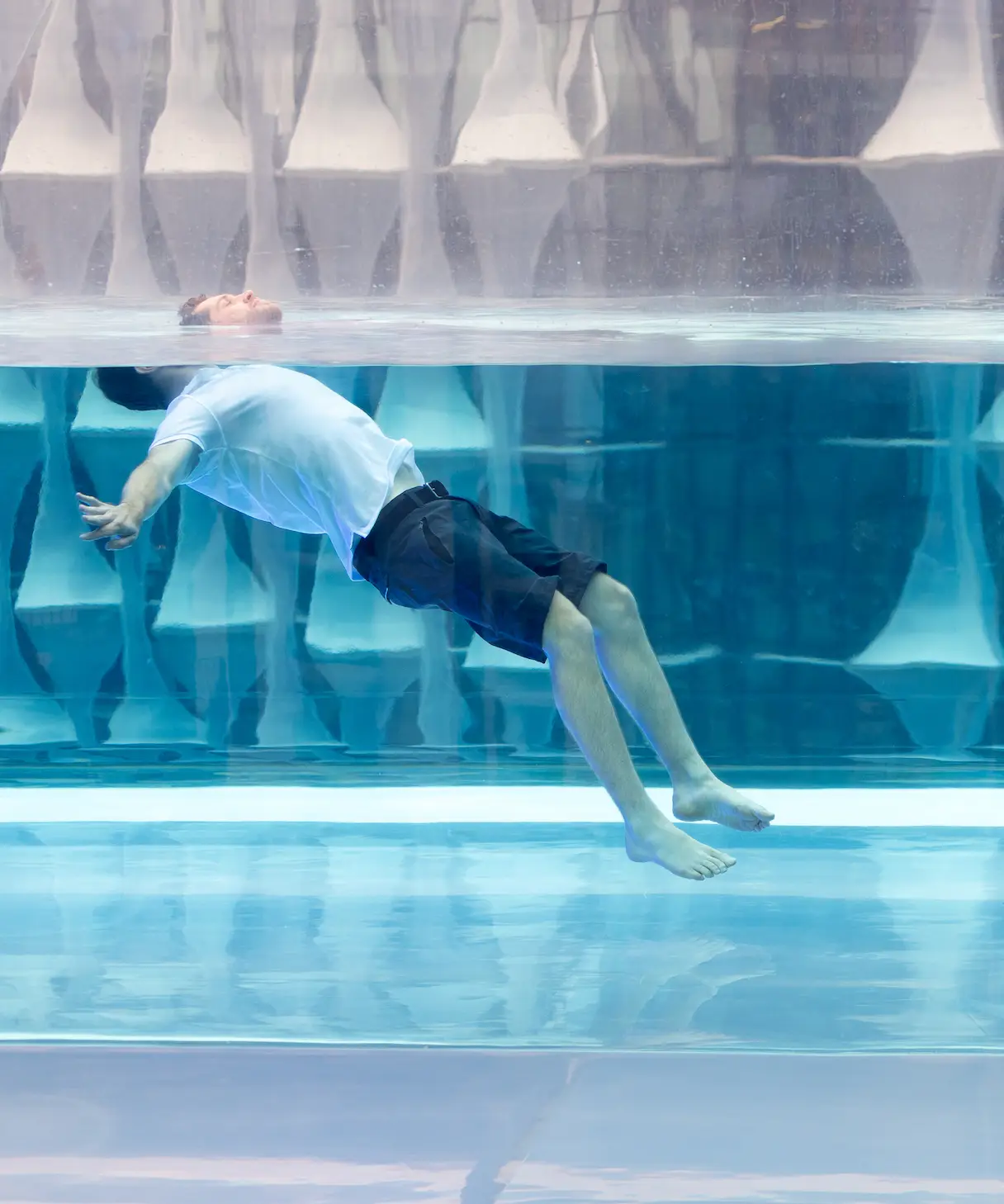 Helly Hansen sailing ambassador, Jack Trigger demonstrating Float to Live (RNLI/ Nathan Williams)